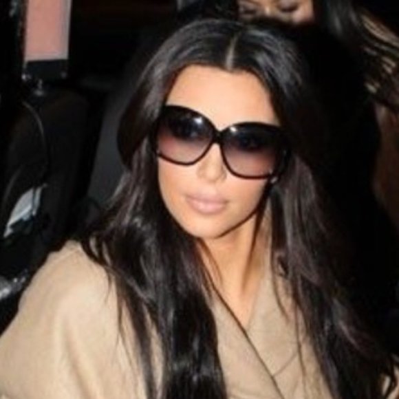 Tom Ford Natalia Sunglasses ASO Kim Kardashian Black Grey Oversized TF12 Gold T main image 12
